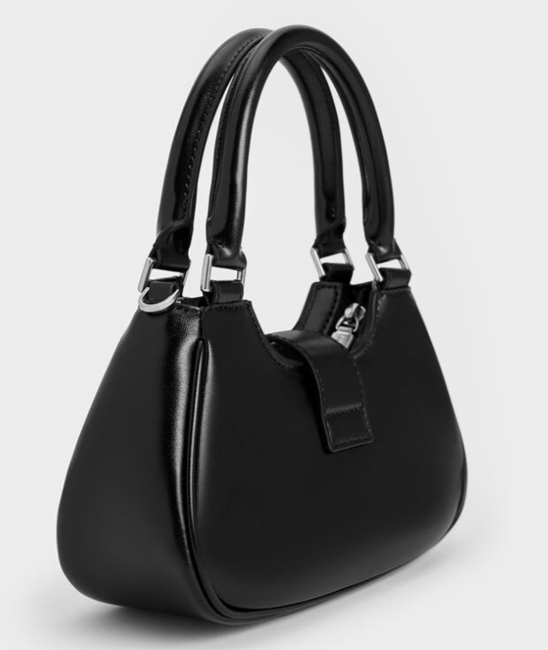CHARLES & KEITH Avis Belted Top Handle Bag