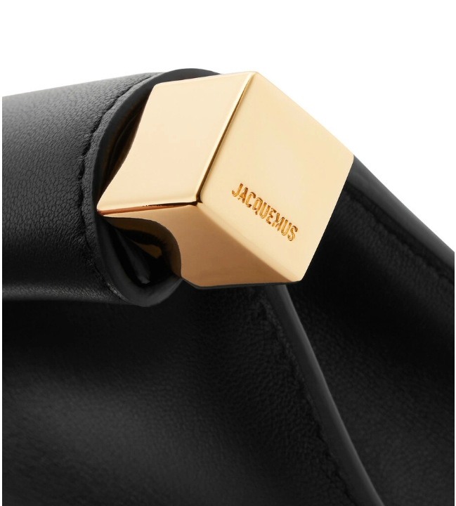 Jacquemus La Petite Pochette Rond Carré Leather Clutch