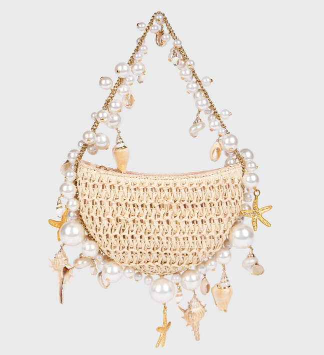 Seashell Raffia bag