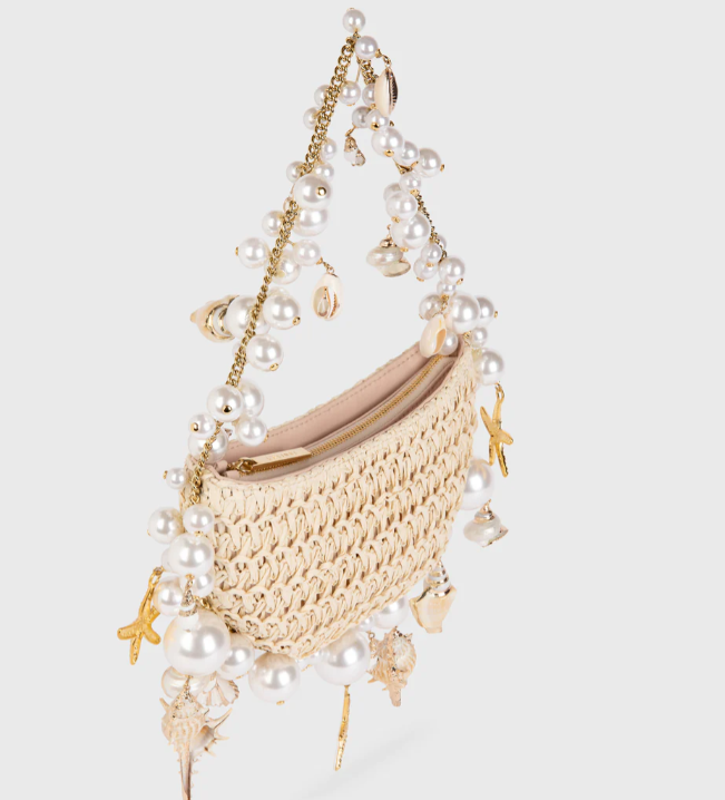 Seashell Raffia bag