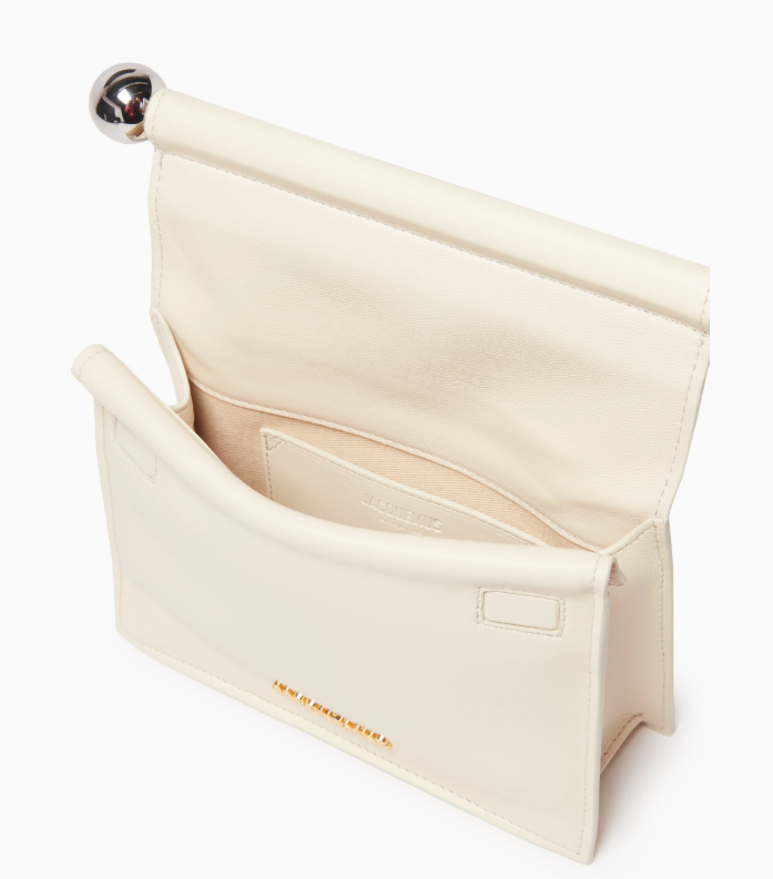 Jacquemus La Petite Pochette Rond Carré Leather Clutch