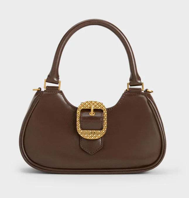 CHARLES & KEITH Avis Belted Top Handle Bag