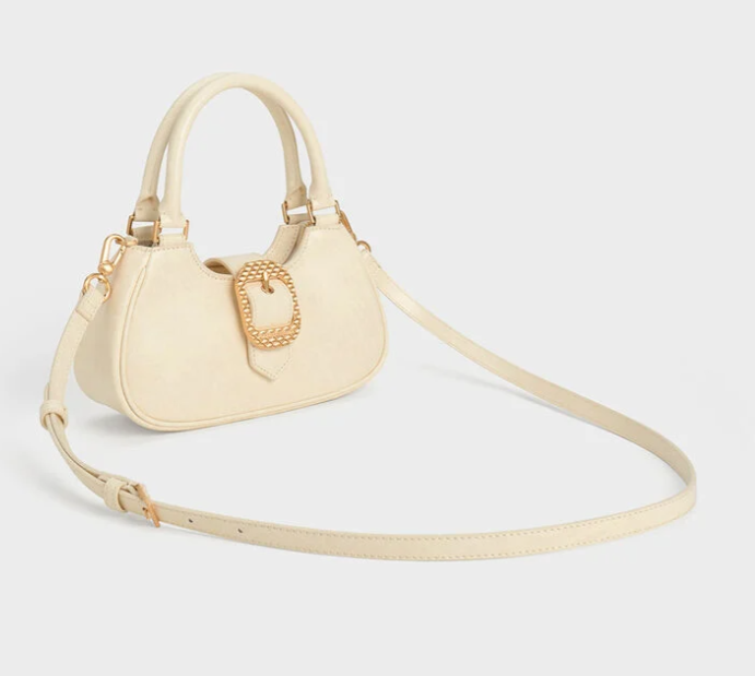 CHARLES & KEITH Avis Belted Top Handle Bag