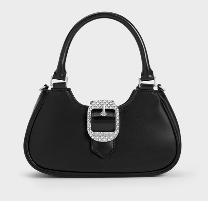 CHARLES & KEITH Avis Belted Top Handle Bag