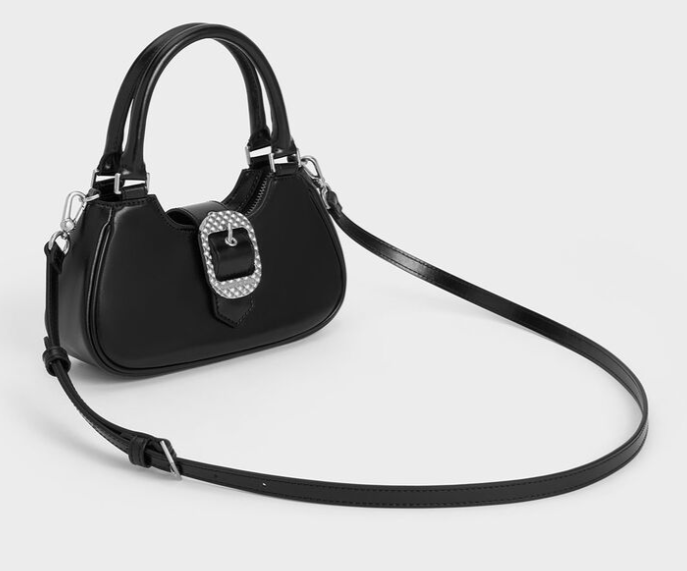 CHARLES & KEITH Avis Belted Top Handle Bag