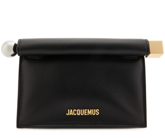 Jacquemus La Petite Pochette Rond Carré Leather Clutch